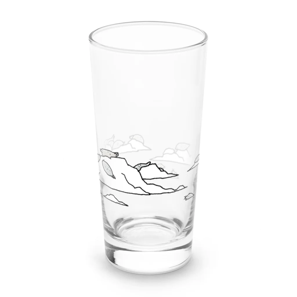 ぴすぴすのひえひえアザラシ Long Sized Water Glass :right