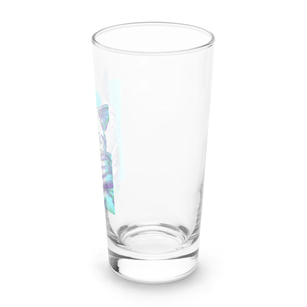 猫まみれ小店のアメショ ハルくん Long Sized Water Glass :right