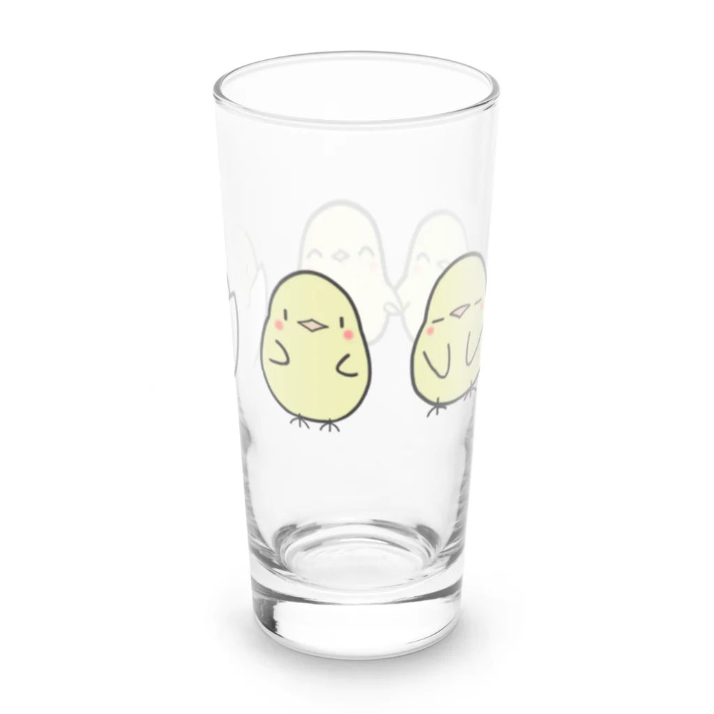 にゃんたまごのひよこの仲間 Long Sized Water Glass :right