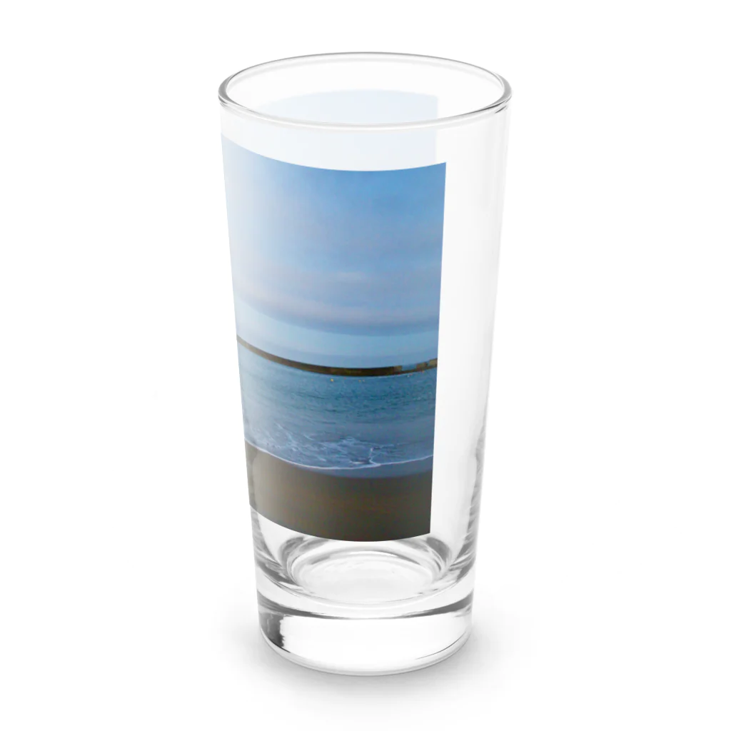 鳥取カランコロンの夜明け前のくじら Long Sized Water Glass :right