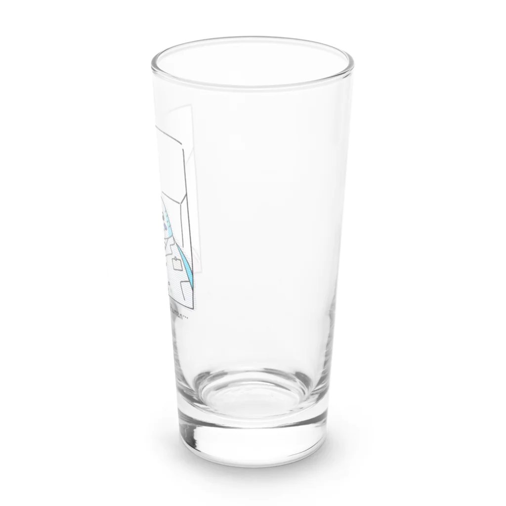 ホーム・はとばんぬ・ホームの目覚めたか？人間…セキセイインコver. Long Sized Water Glass :right