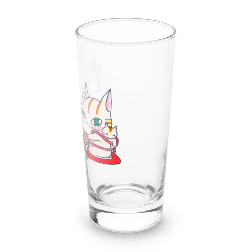 ネコリッチのお茶の間 Long Sized Water Glass :right