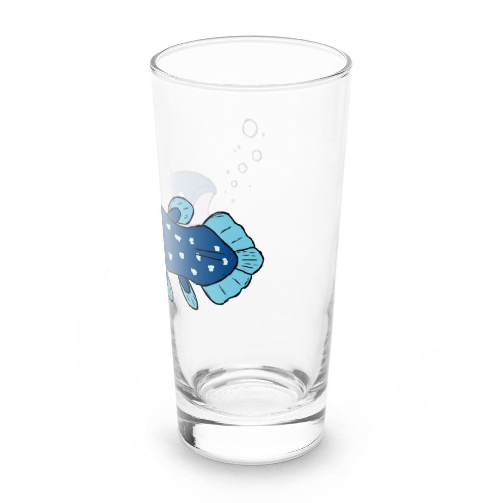 黒猫とカンパニュラのシーラカンスくん Long Sized Water Glass :right