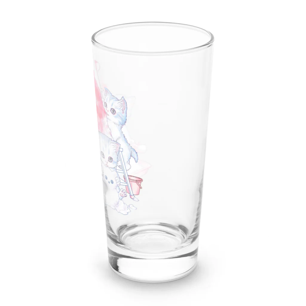 nya-mew（ニャーミュー）のかき氷大好き Long Sized Water Glass :right