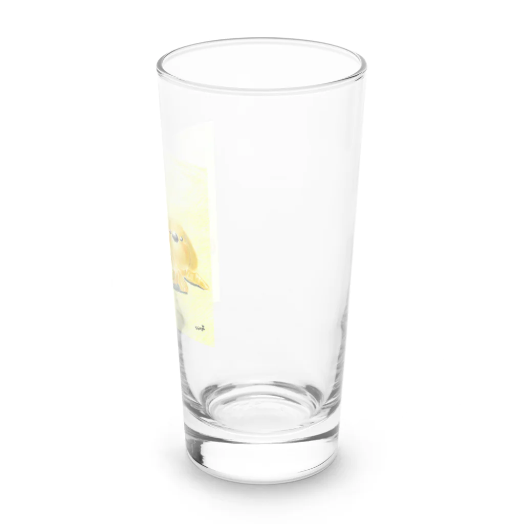 Shinya🐾の『おひさま工房』のおおきくなぁれ(square) Long Sized Water Glass :right