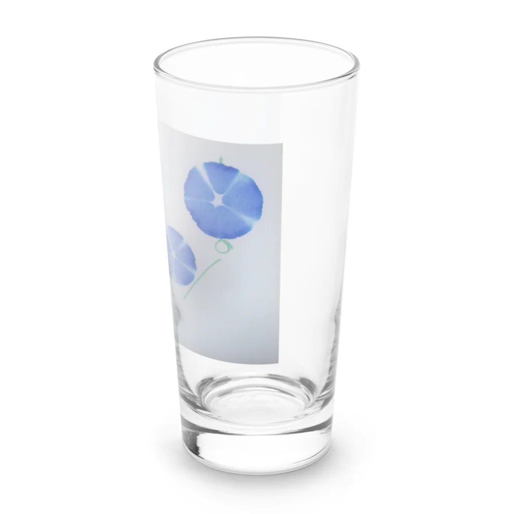 開運ことはのありがとうの朝顔 Long Sized Water Glass :right