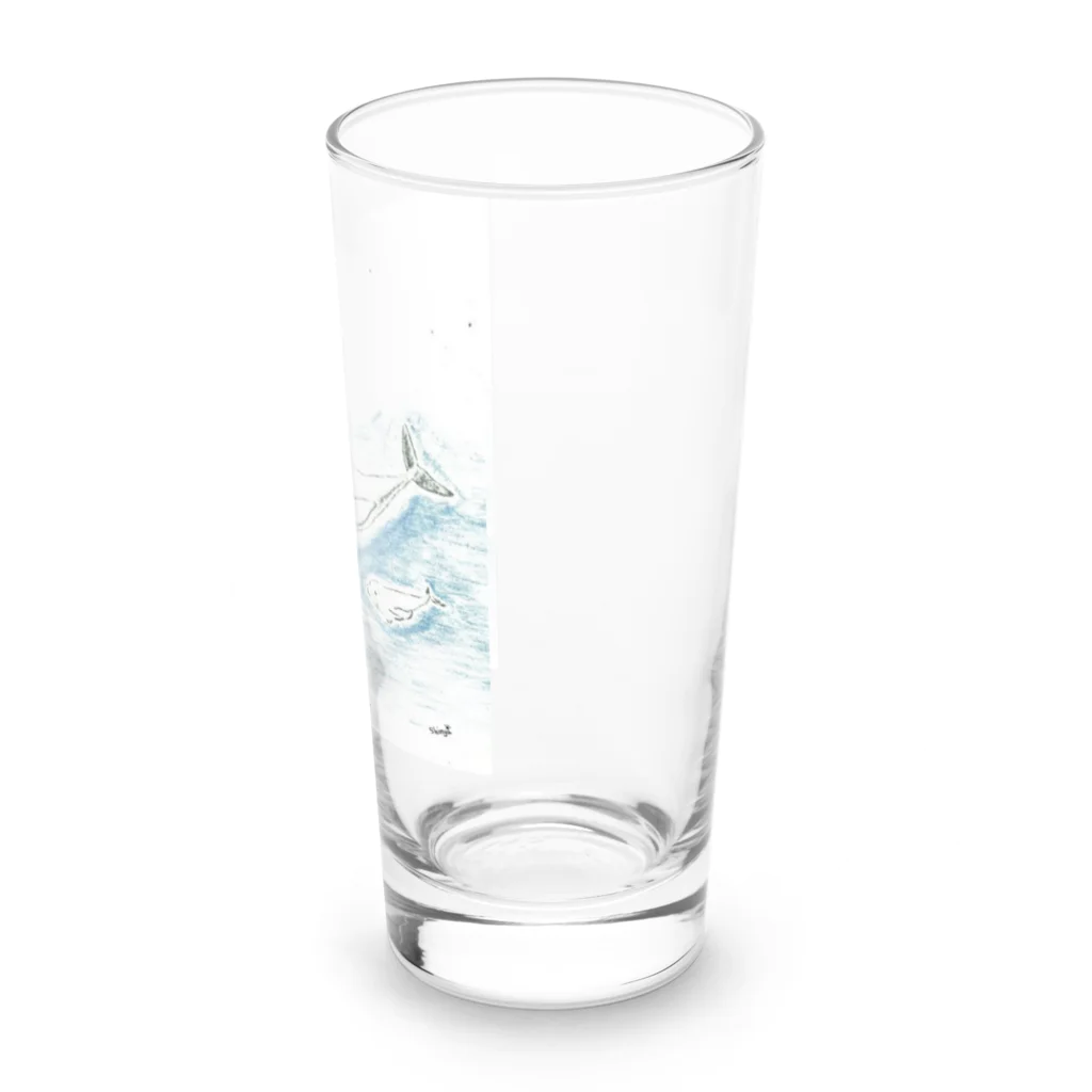 Shinya🐾の『おひさま工房』のいのちが還る場所(square) Long Sized Water Glass :right