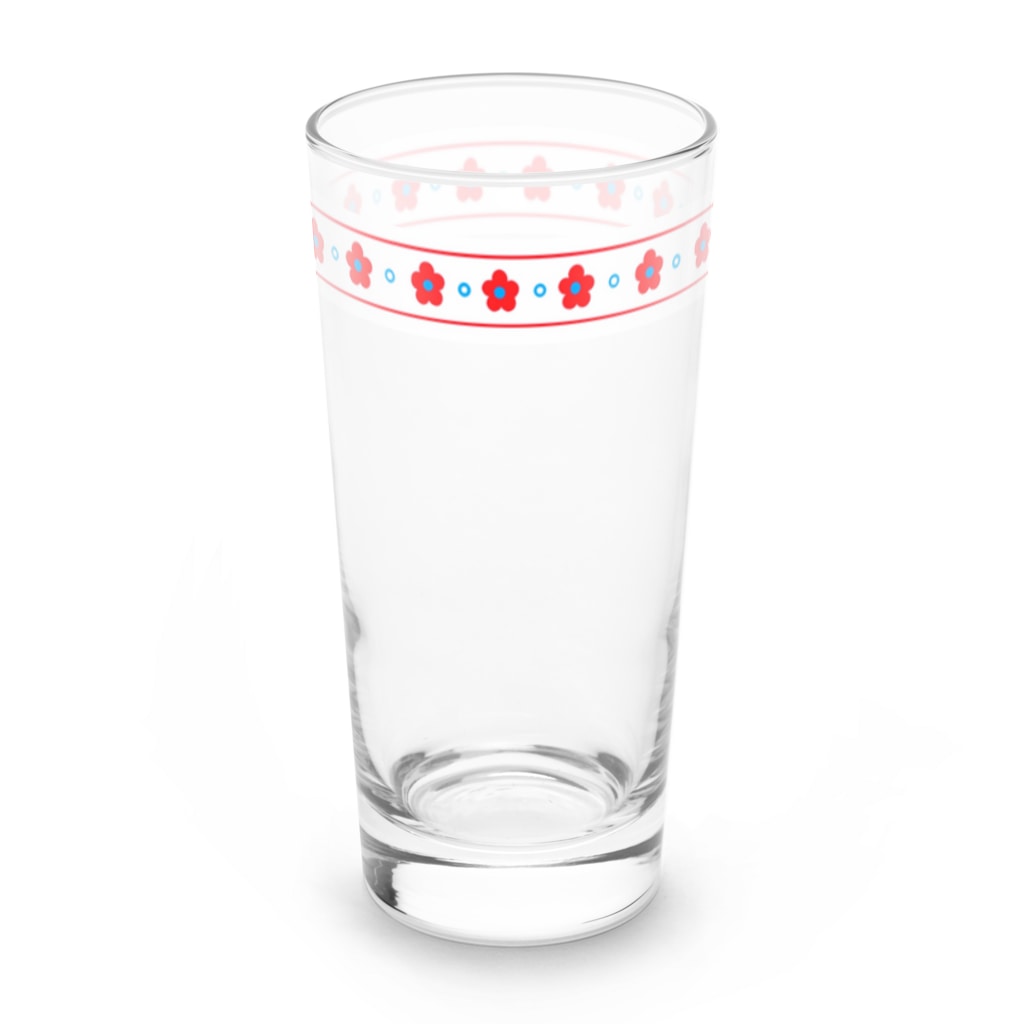 レトロェのあかるいお花・long glass Long Sized Water Glass :right