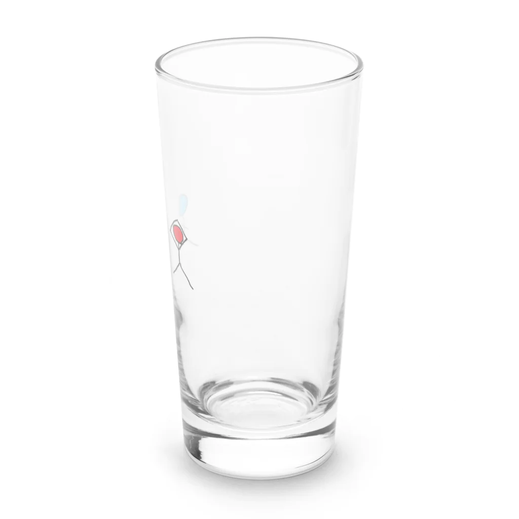 絵の具入れの信号機ヨガぼうにんげんくん Long Sized Water Glass :right