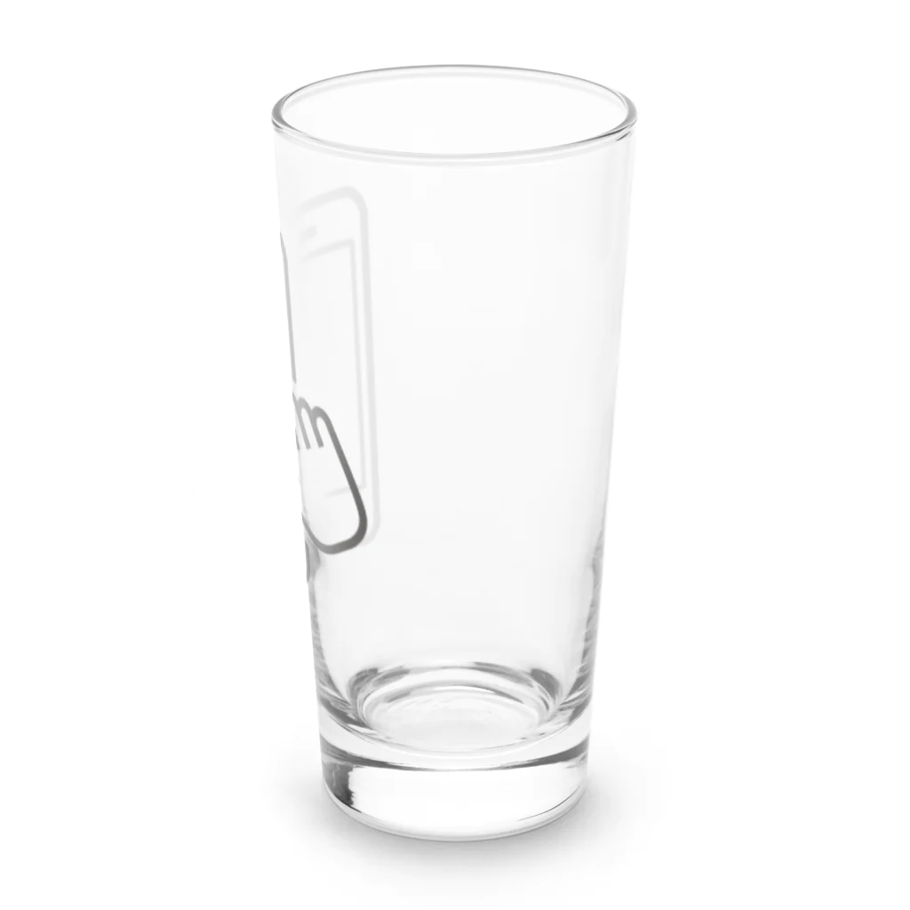 おみせやさんのスマホいじってます Long Sized Water Glass :right