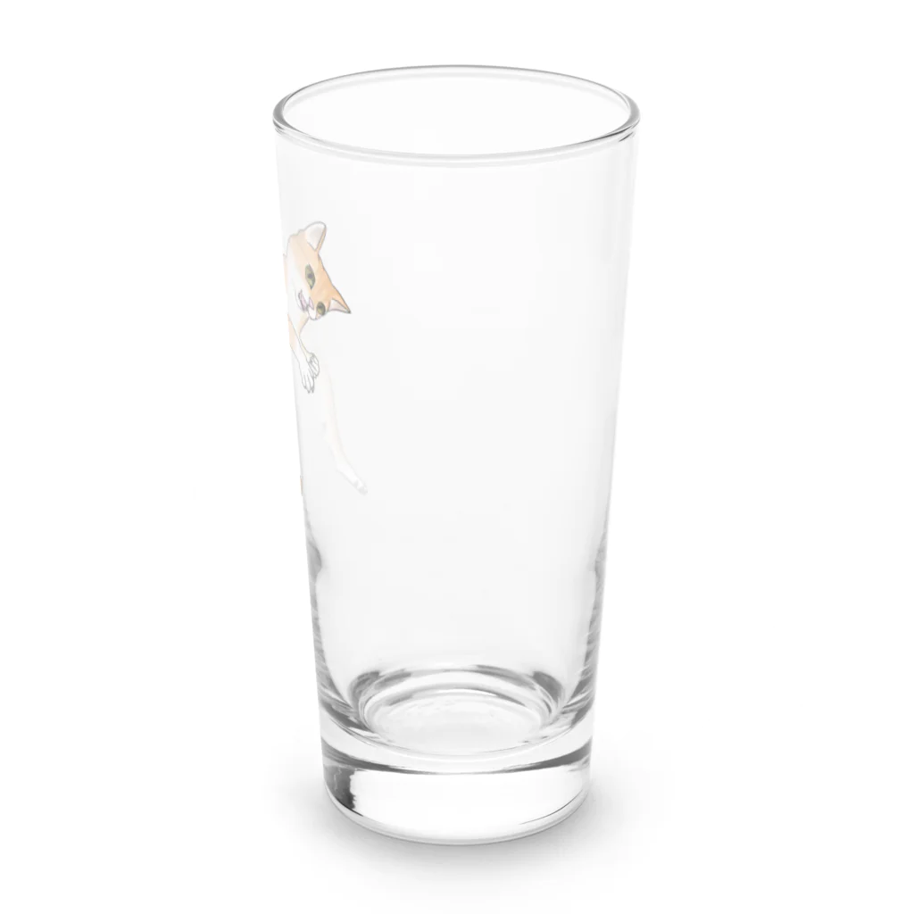 まるの飛びかかる猫 Long Sized Water Glass :right