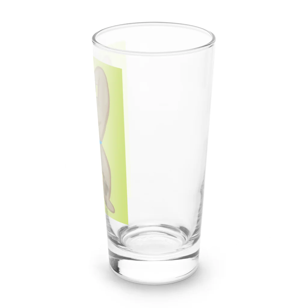 りのりのザウルスのイヌマッスルみんなのあこがれ(背景あり) Long Sized Water Glass :right