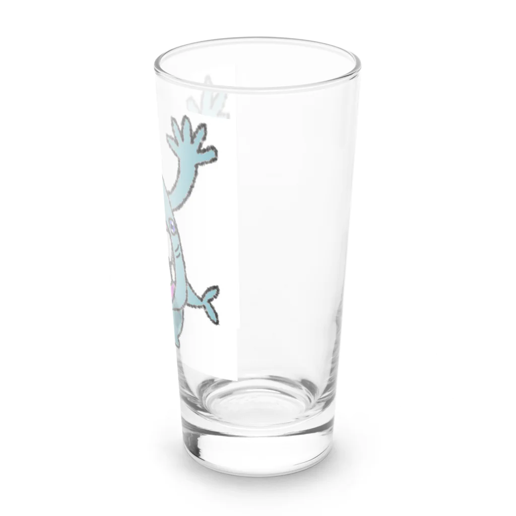 ゆちゃち家のにげろ〜さめ様だぞぉ Long Sized Water Glass :right