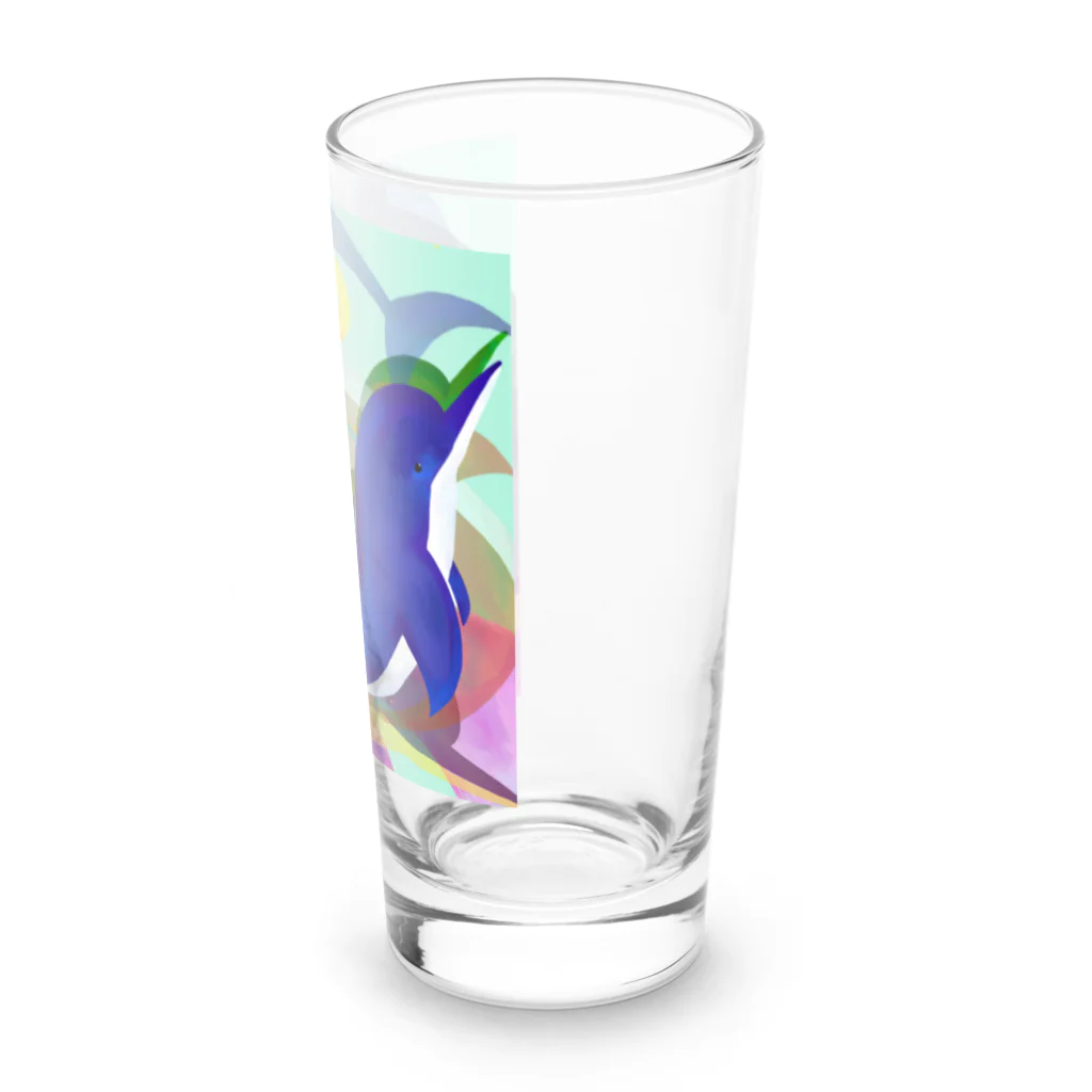 ふわふらストーリーのイルカいるか？ Long Sized Water Glass :right