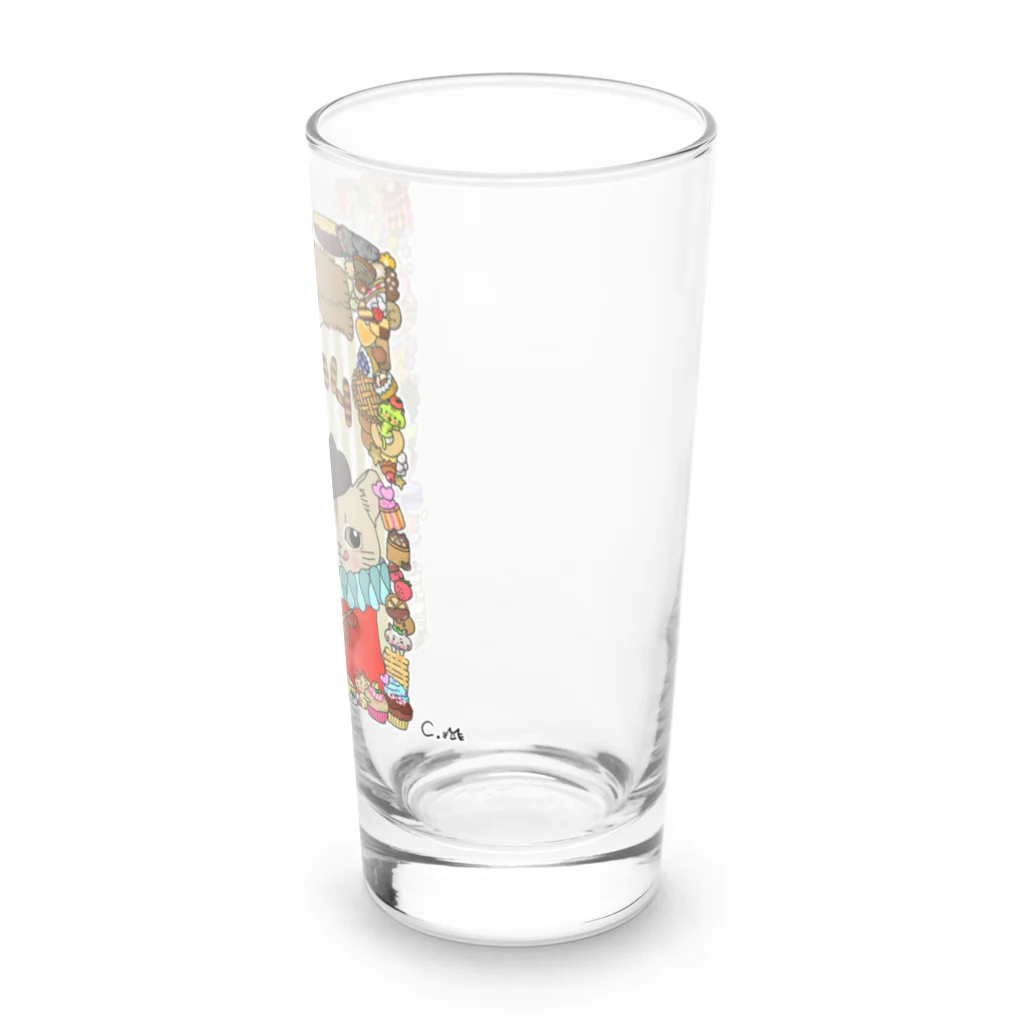 chimamusubiのフルオーダーイラスト商品見本 Long Sized Water Glass :right