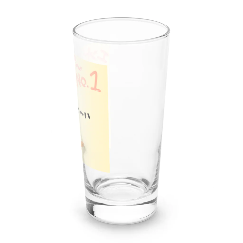 いちご大福もっちぃぃい。のおぉーいばあちゃんﾌﾗ·ﾜｧ Long Sized Water Glass :right