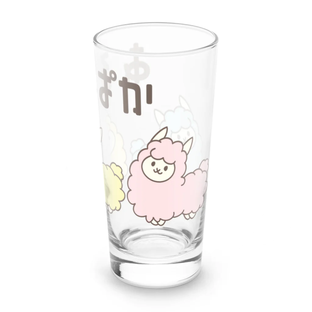 ゆきねこのに店のあるぱか Long Sized Water Glass :right