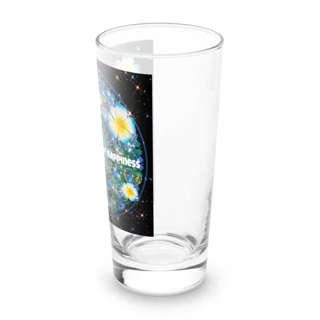 💖宇宙整体♪🌈♪こころからだチャンネル♪💖の幸せの楽園へ　バージョン2 Long Sized Water Glass :right