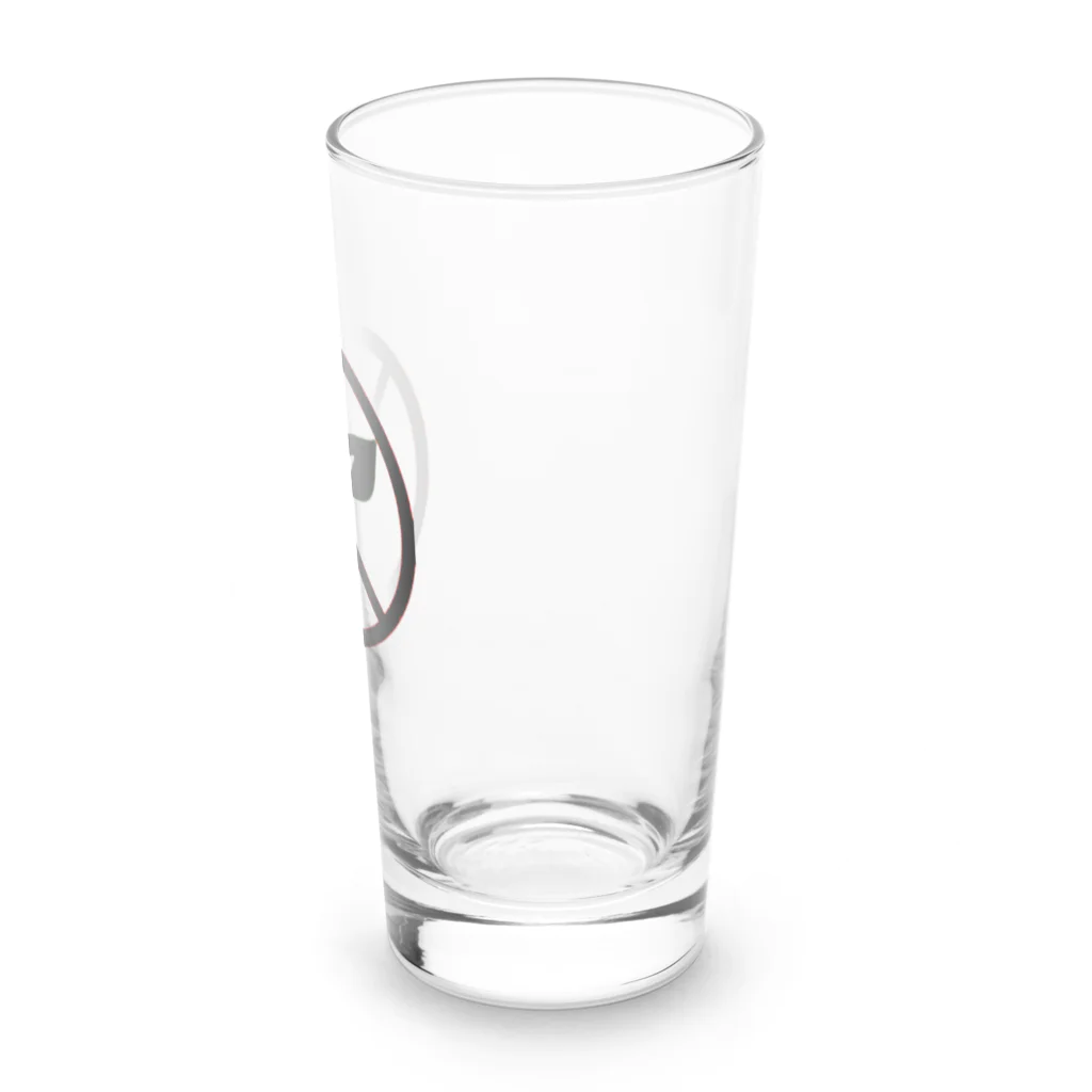 0.00%VEGAN SHOPのNO VEGAN （黒ロゴ） Long Sized Water Glass :right