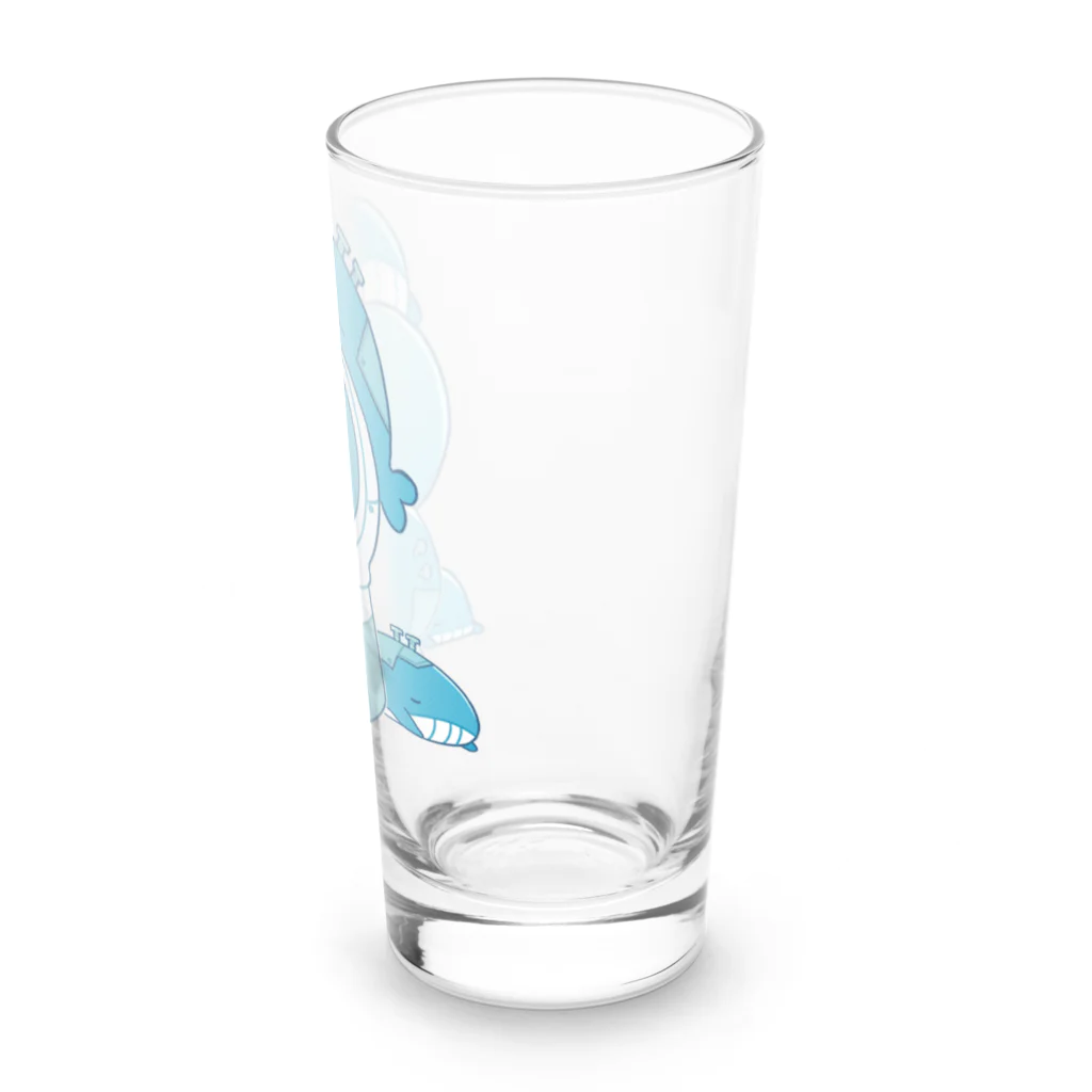 ミトウクジラのクジラと宇宙飛行士 Long Sized Water Glass :right