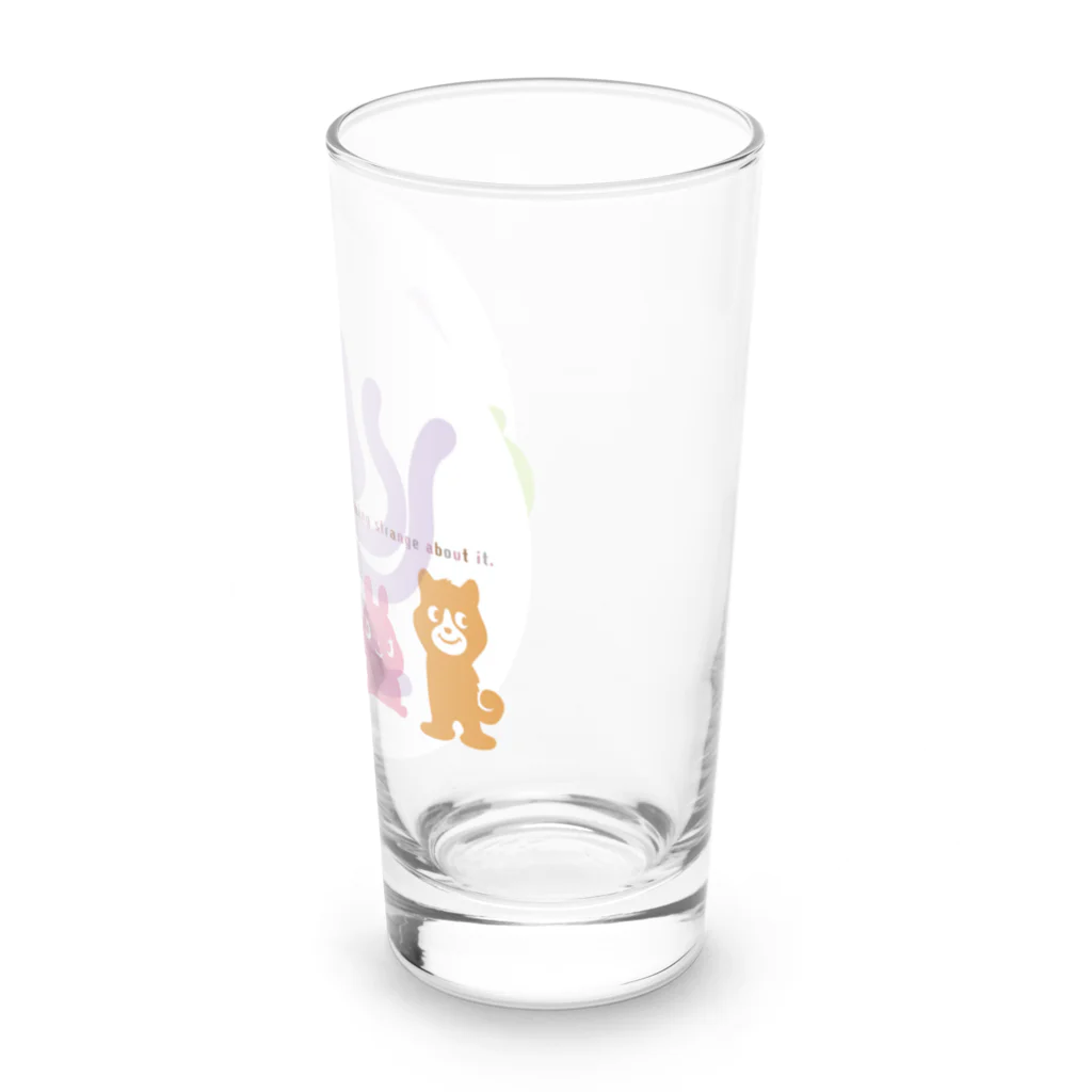 コーヒーロールの動物アンテナ Long Sized Water Glass :right