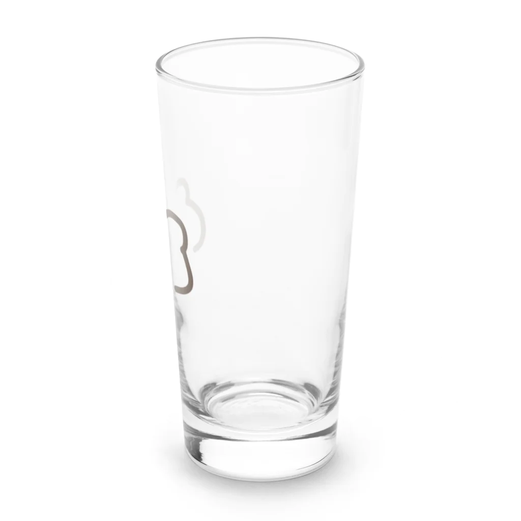 ふぁるふぁっれのお店の右下がりのクマ Long Sized Water Glass :right