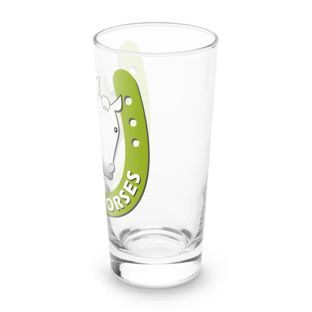 SHOP HAPPY HORSES（馬グッズ）のハッピーホース（蹄鉄カラフル） Long Sized Water Glass :right