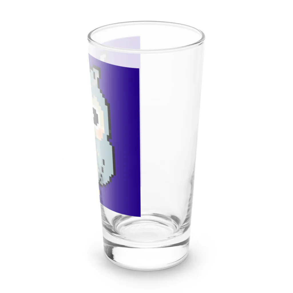 chicodeza by suzuriのフクロウのドット絵 Long Sized Water Glass :right