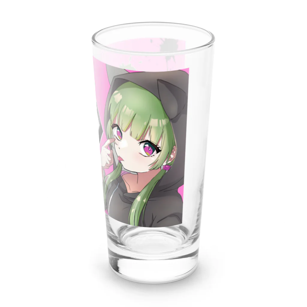 BuddhismのXOXOシリーズ【Hannya】Ver.PINK Long Sized Water Glass :right