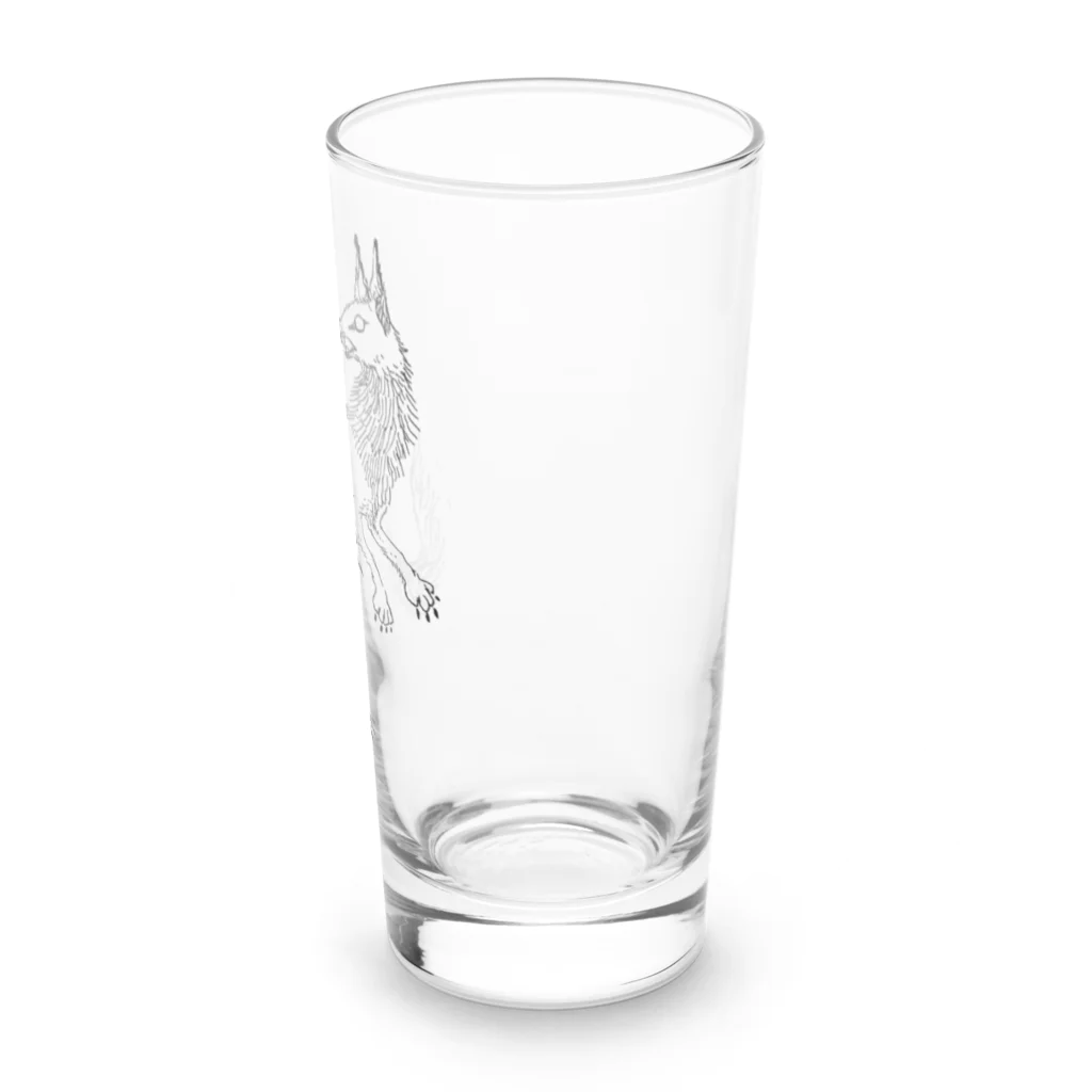 B  L  A  C  K  B  E  U  R  AのFox & Arrow / dark tribe - white Long Sized Water Glass :right