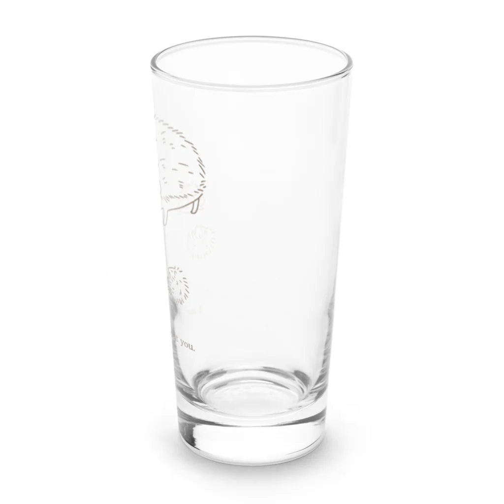 Hanamiのハリネズミの親子 Long Sized Water Glass :right