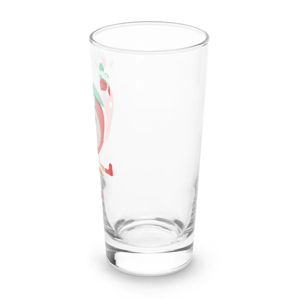 ほっかむりレンジャーのいちごのビジョンフリーゼ Long Sized Water Glass :right