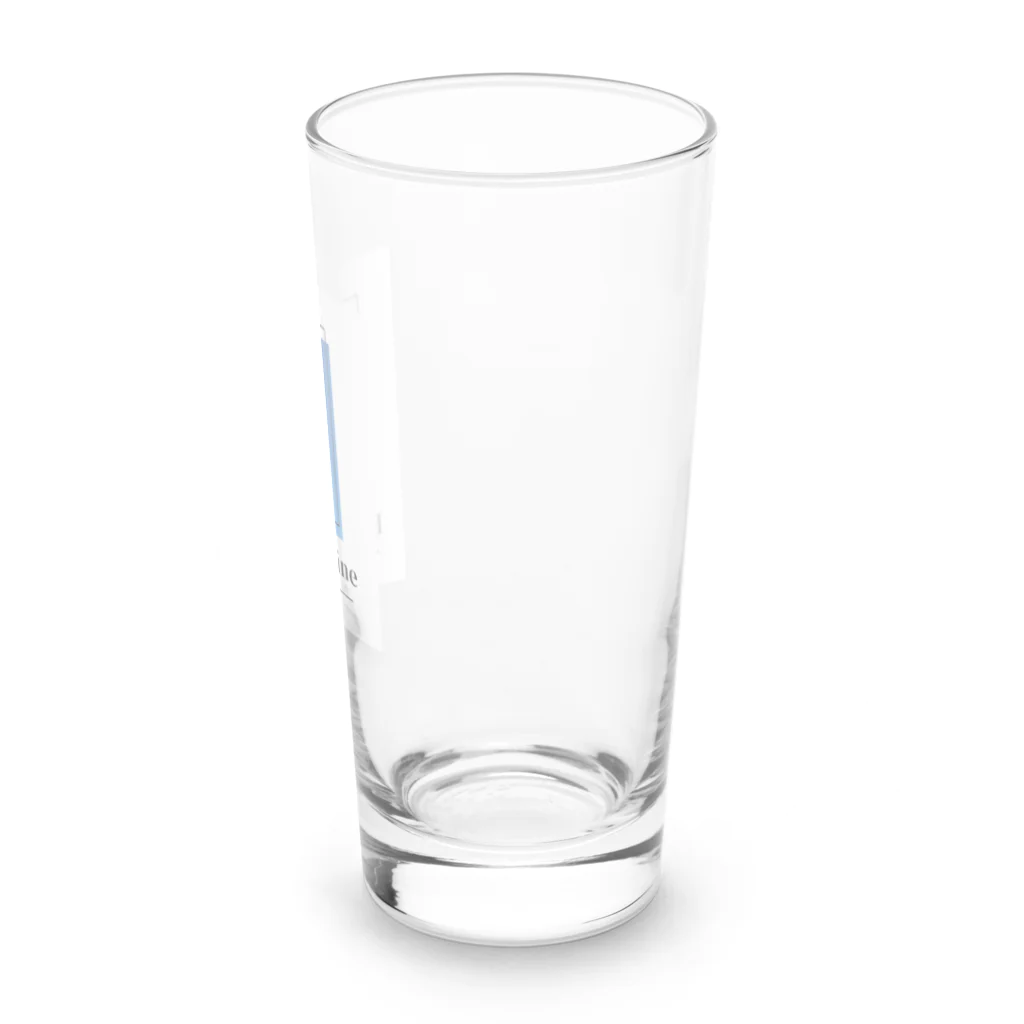 Charity Ukraine ShopのStand with Ukraine　ウクライナ　Tシャツ　平和　ひまわり Long Sized Water Glass :right