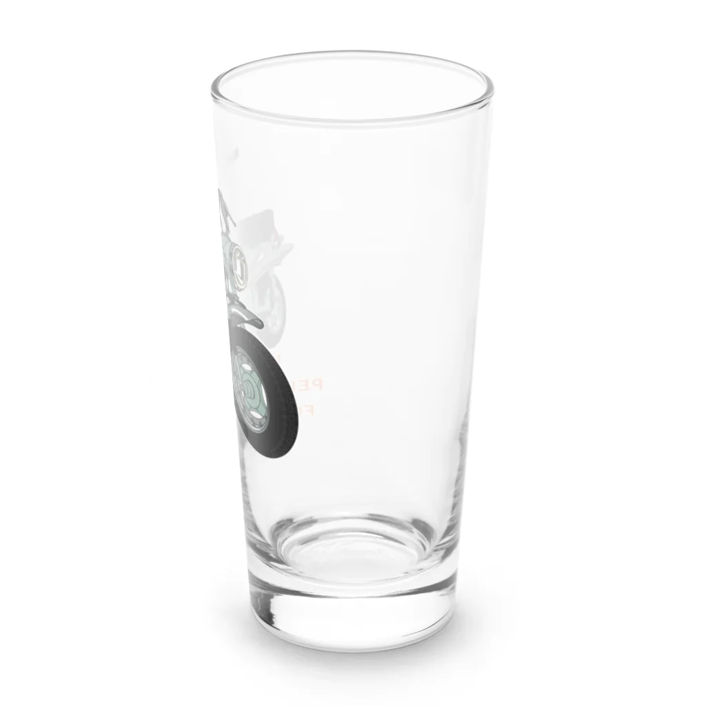 mayon's animal shopのバイクTシャツ　レトロなダックス Long Sized Water Glass :right