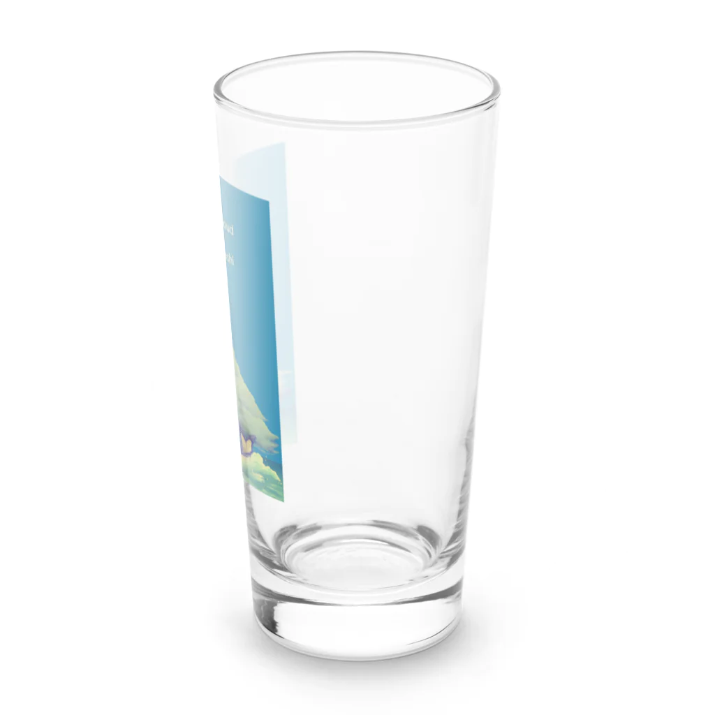 ari designの入道雲と歌川国芳の鯨（ちょっぴり派手バージョン） Long Sized Water Glass :right