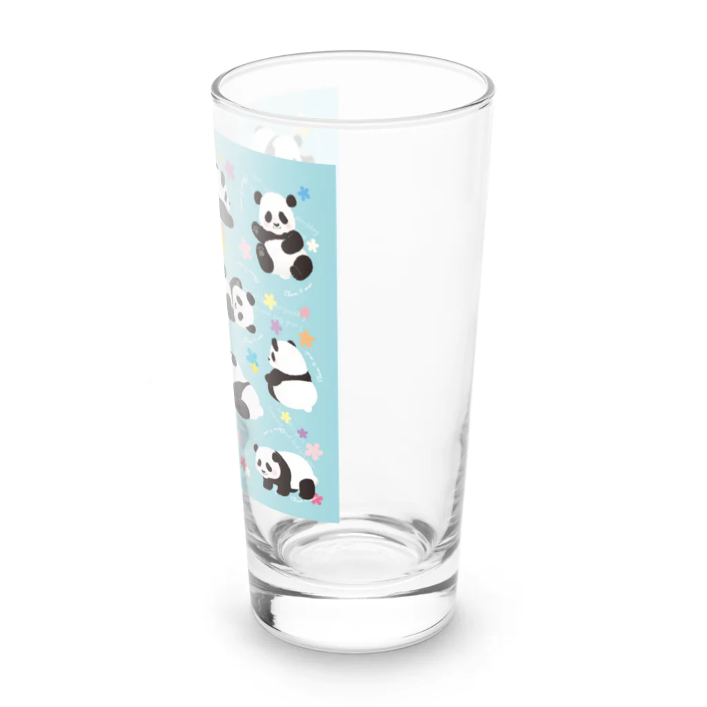 Satokostudioのいろいろパンダくん Long Sized Water Glass :right