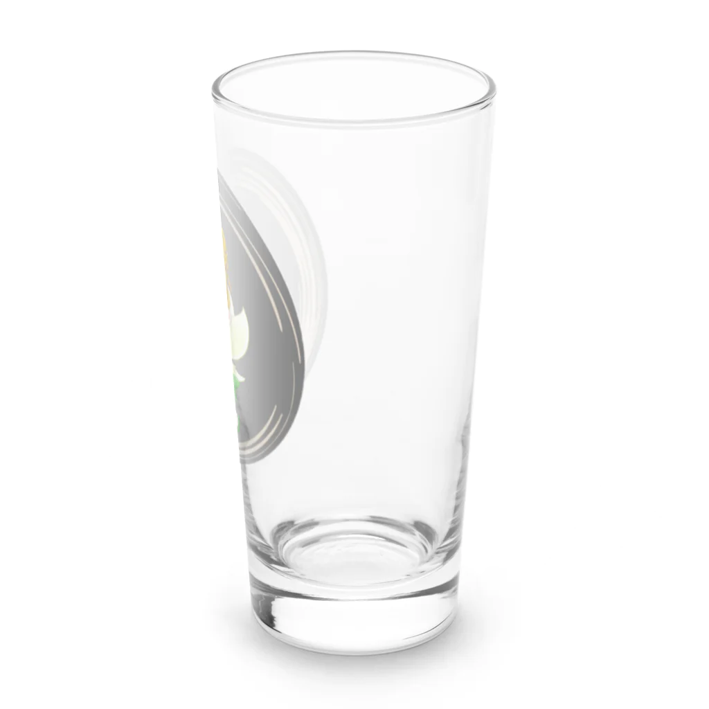 鳥取チアリーディングチーム　フェアリーズのフェアリーズ　ロゴ丸 Long Sized Water Glass :right