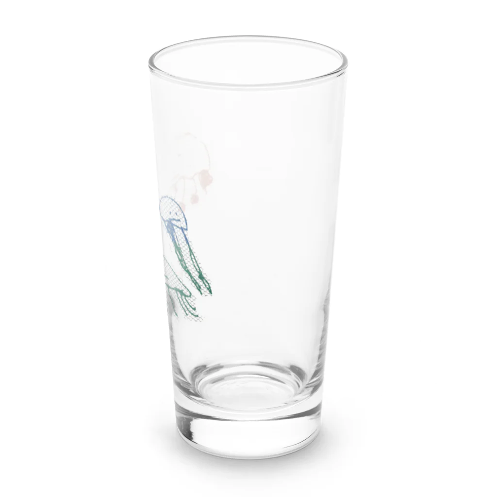 クラゲ屋の3匹のクラゲ Long Sized Water Glass :right