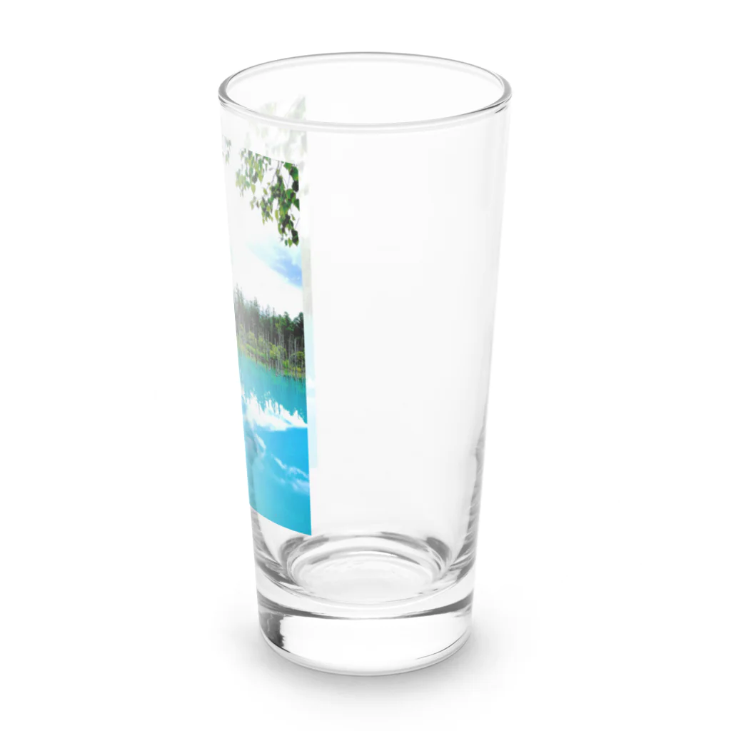 ほぺの青い池。 Long Sized Water Glass :right