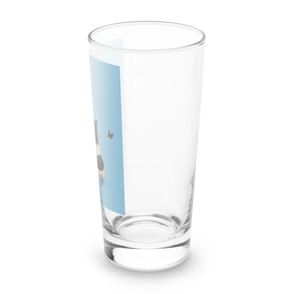 四月研究所 SUZURI店の大正浪漫ヲトメ図画ー光 Long Sized Water Glass :right