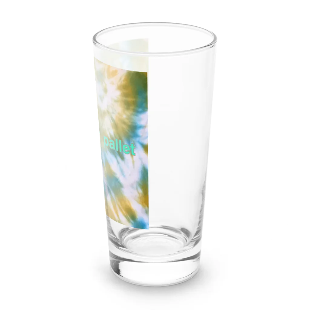 Mix pallet りょうのタイダイ染めプリント　黄緑×水色 Long Sized Water Glass :right