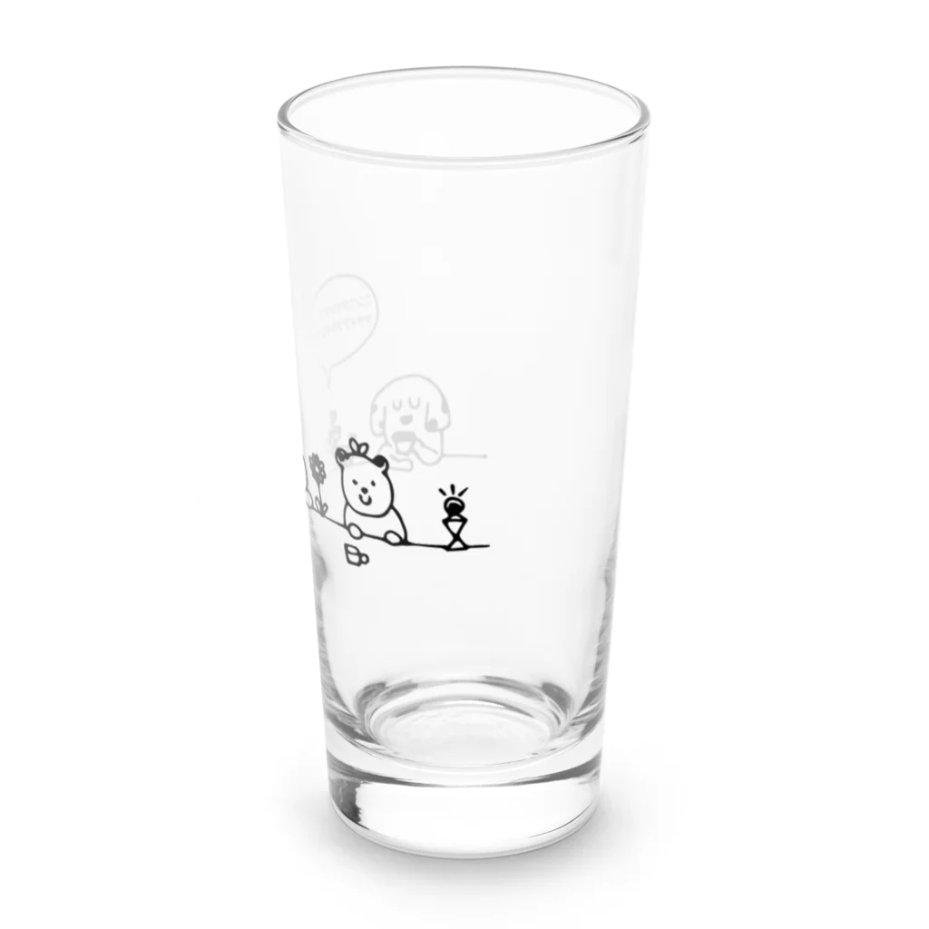 デザートラボのDessert lab （デザートラボ）のなかよしたち Long Sized Water Glass :right