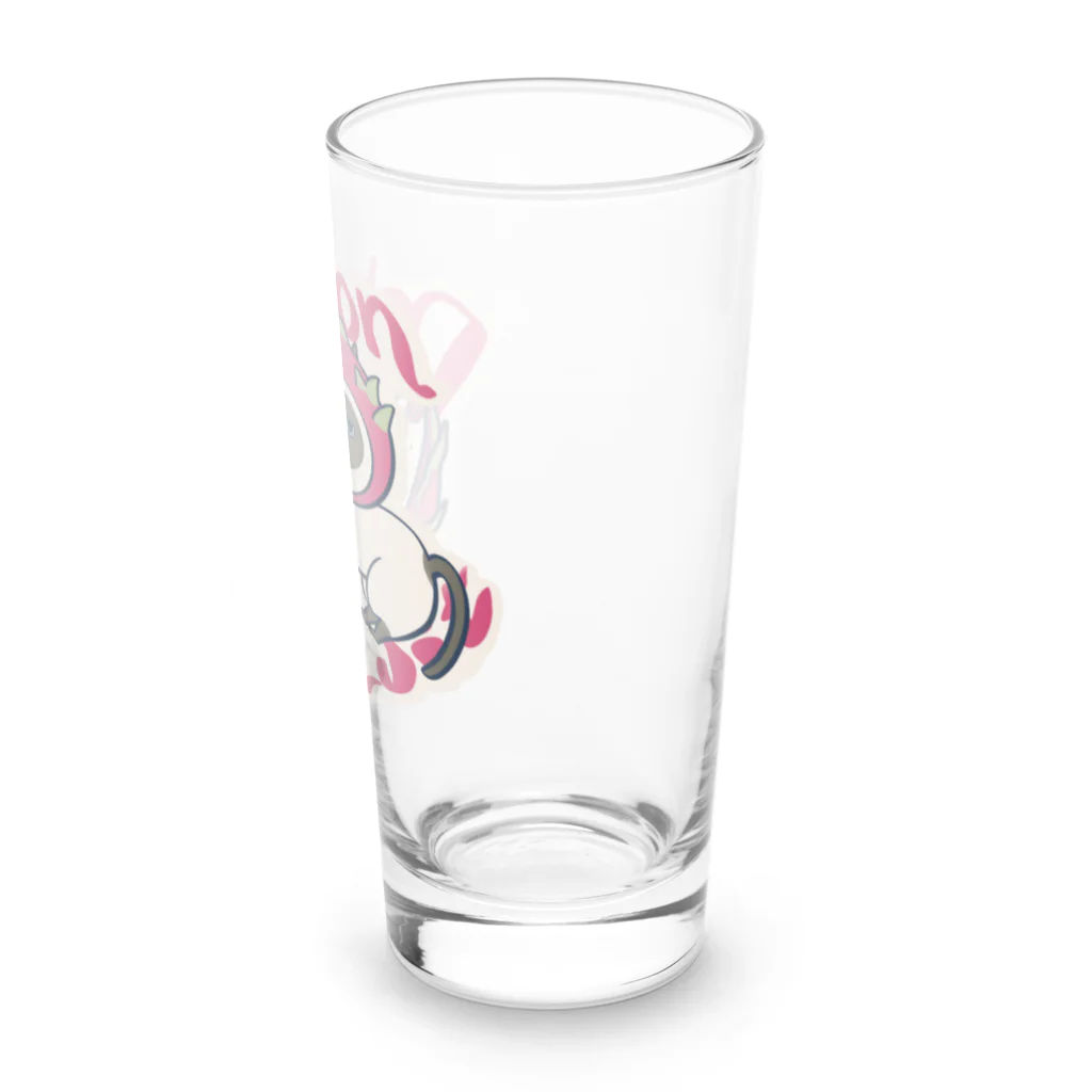 TMClayのフルーティーキャット　Doragon fruit Long Sized Water Glass :right