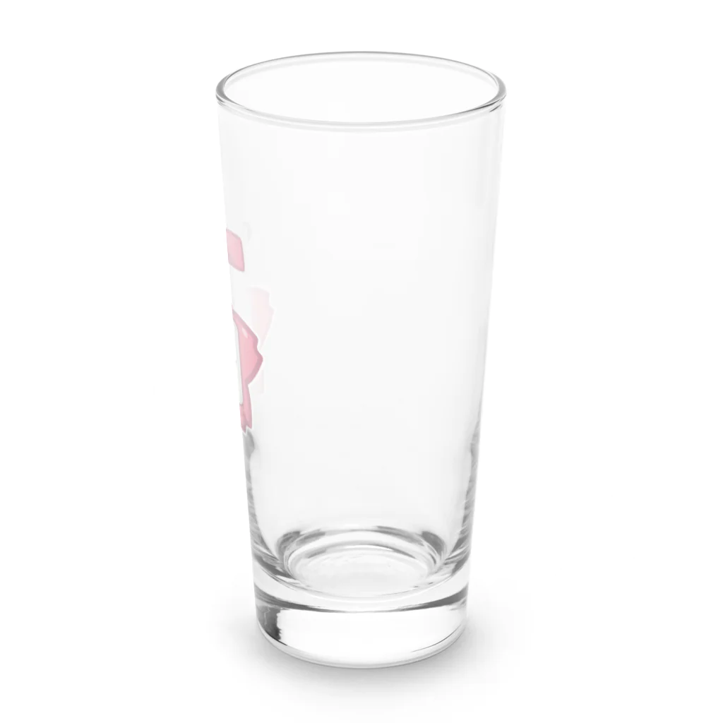 イラスト MONYAAT の幼稚園バッチ・サクラ Long Sized Water Glass :right