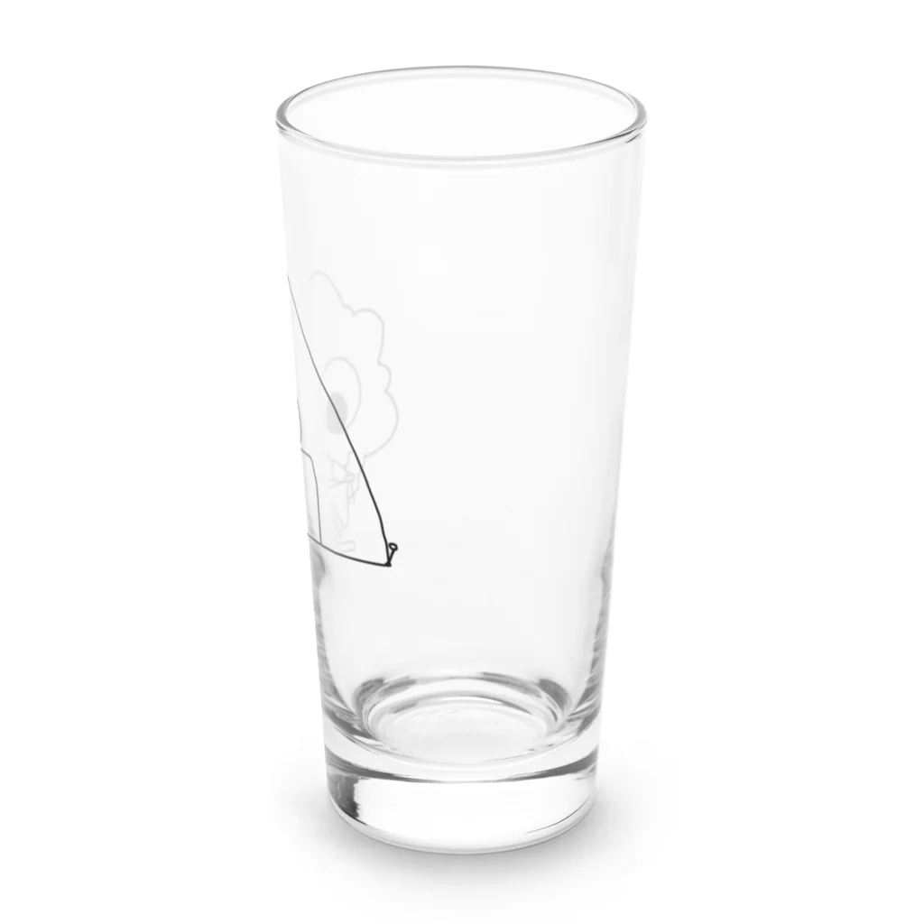 もふもふもんすたぁのもふもふもんすたぁ キャンプ Long Sized Water Glass :right