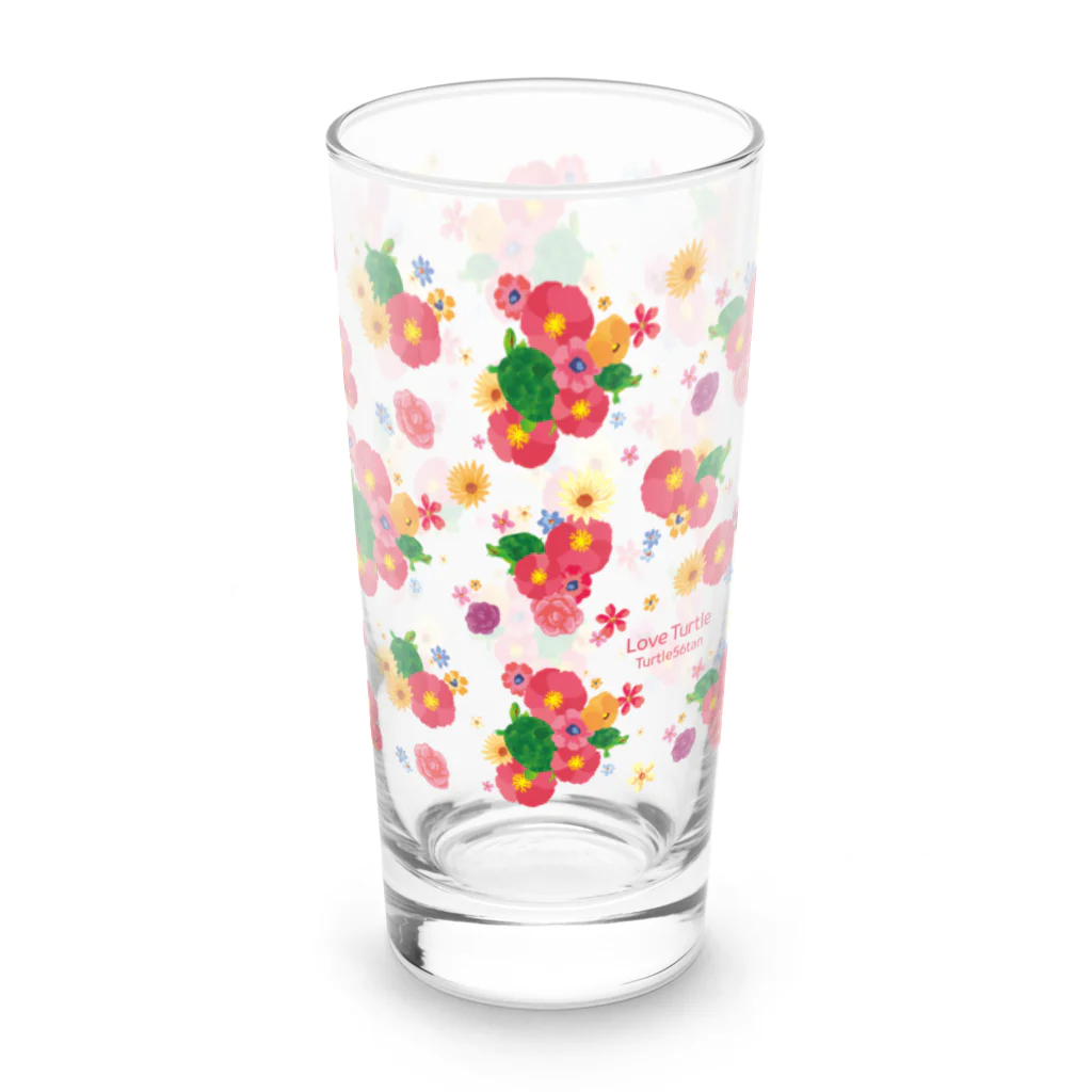 Turtle56tanのLove Turtle 小花柄ロンググラス Long Sized Water Glass :right