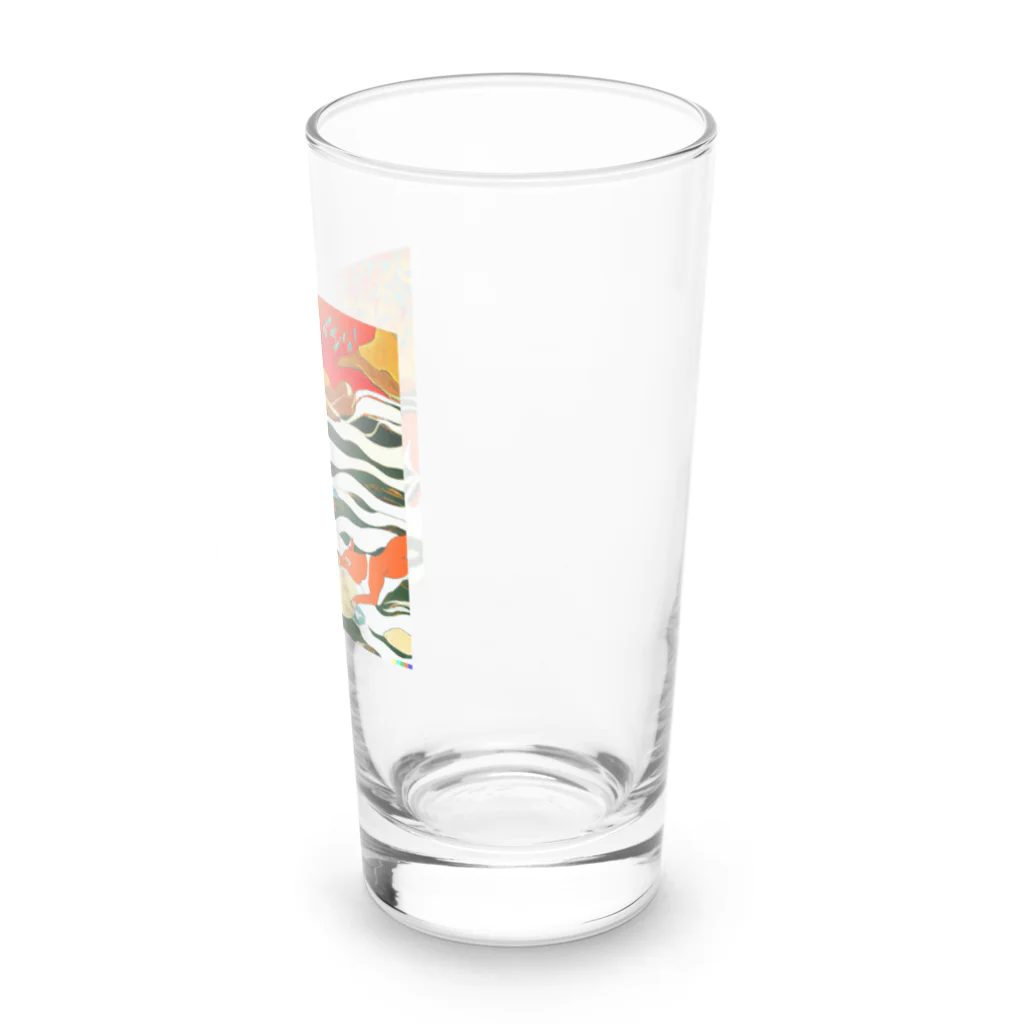 Spirit of 和のきつねの波乗り Long Sized Water Glass :right