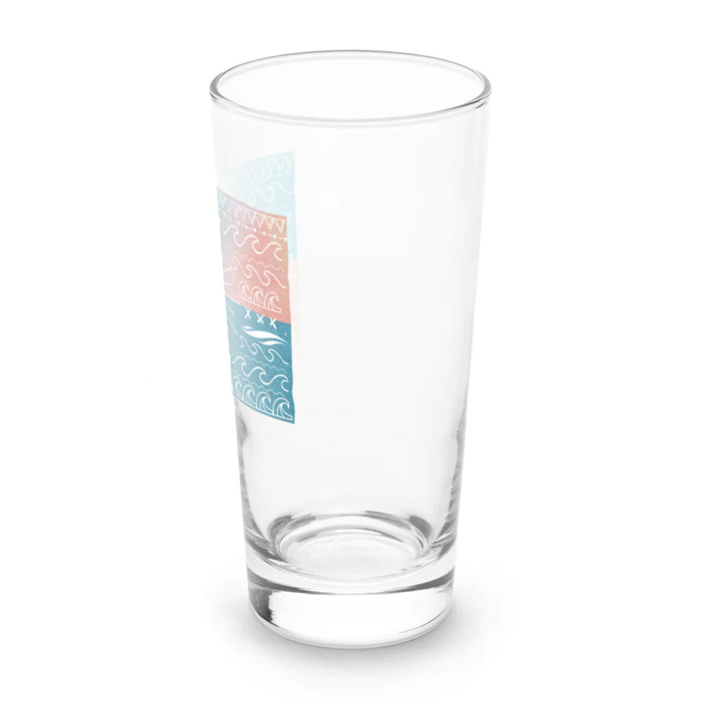 Surf’s up＊オリジナルデザインitemのSurf's up〜良い波がきた・グラデver〜オリジナルデザイン Long Sized Water Glass :right