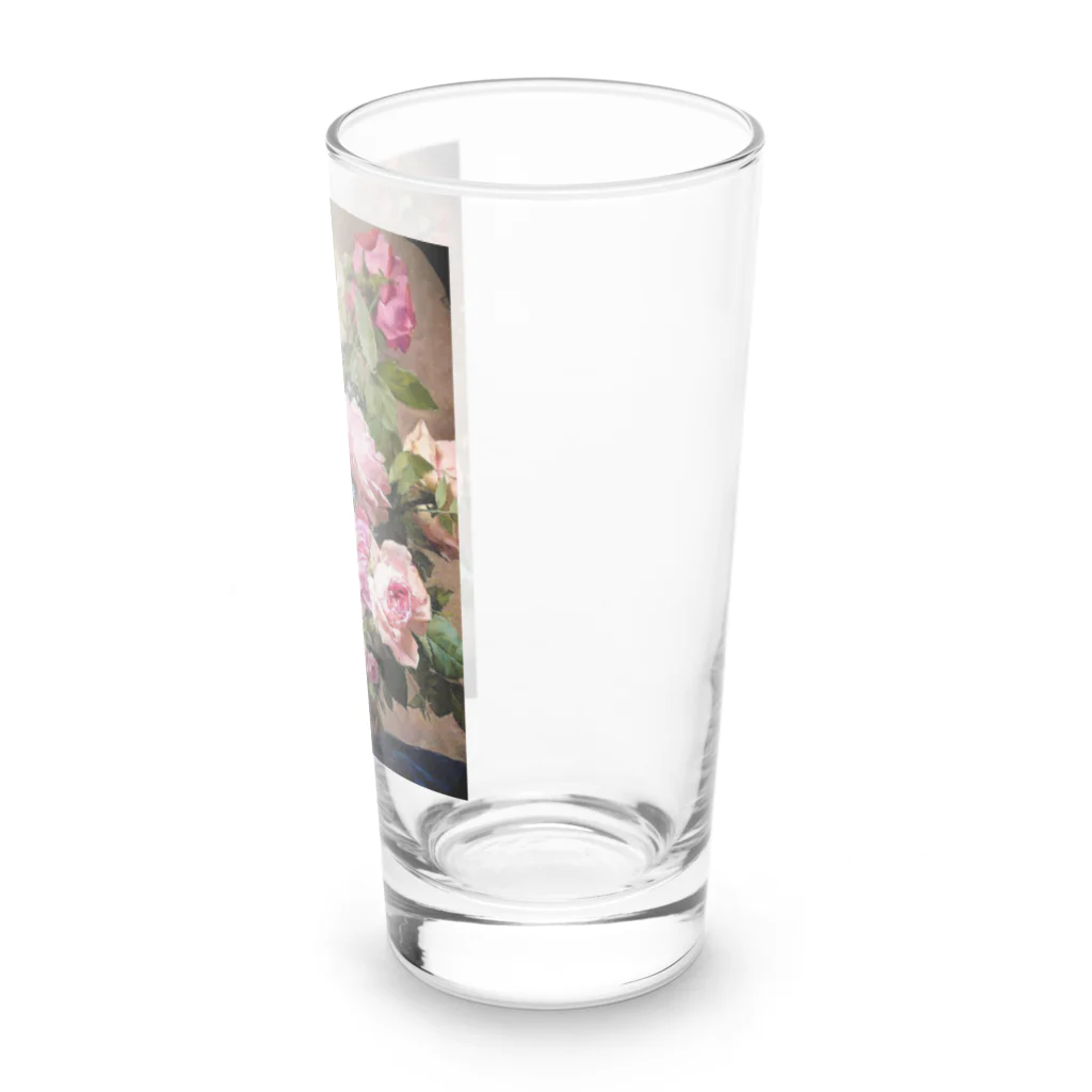 花名画アートグッズのルイ・マリー・ド・シュライバー《薔薇のある静物》 Long Sized Water Glass :right