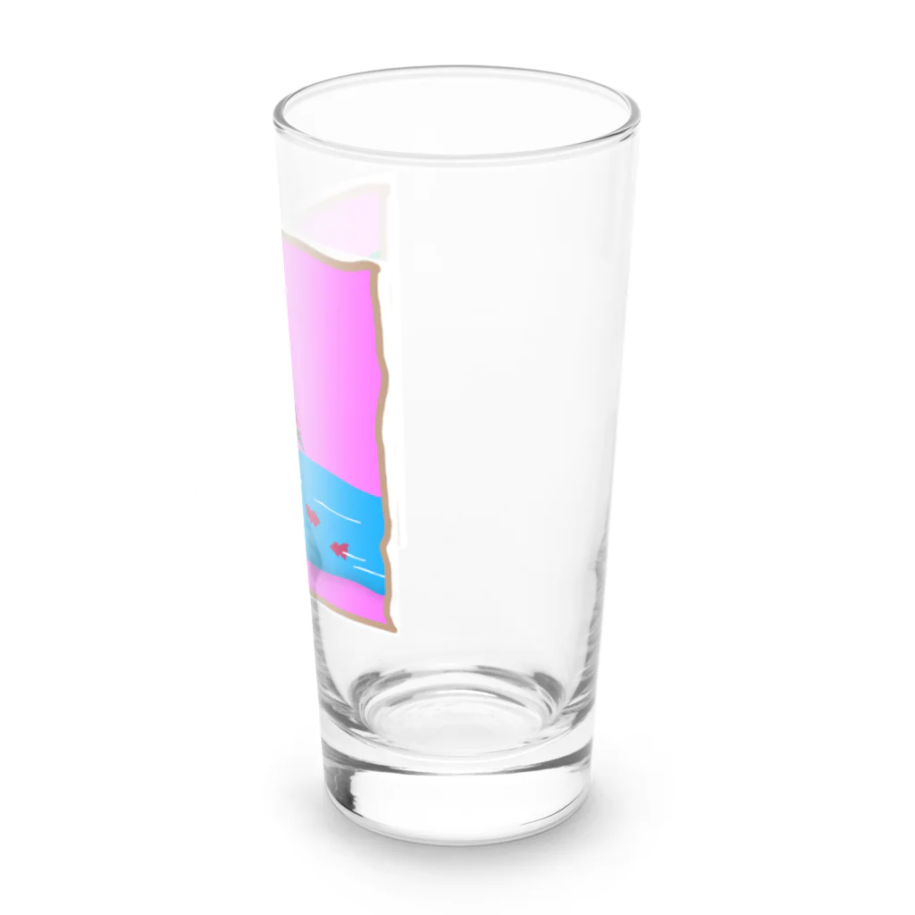 Jの居場所の金魚草 Long Sized Water Glass :right